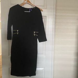 Formal black pregnancy dress